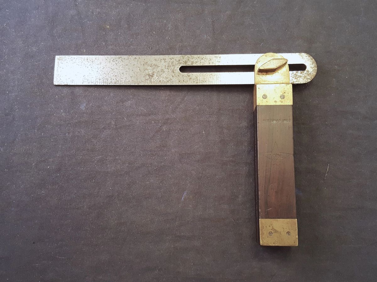 Star Tool Co. No. 1 Howard’s Patent 8” Graduated Bevel Square SCARCE 23091206